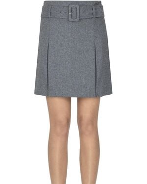 A.P.C. Cecile Mini Skirt - Gray