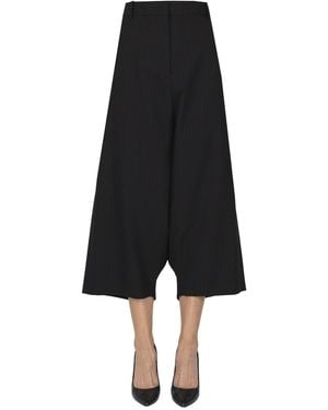 N°21 Pinstriped Bermuda - Black
