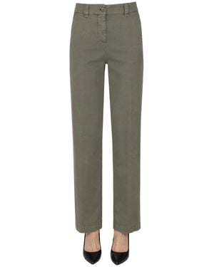 Aspesi Pantaloni chino in cotone - Verde