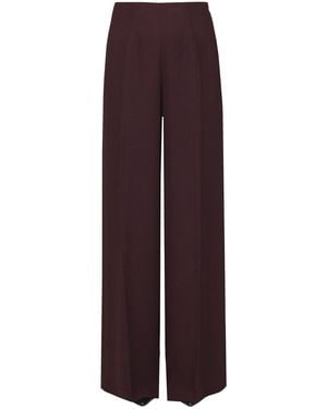 forte_forte Crepè Wide Leg Pants - Purple
