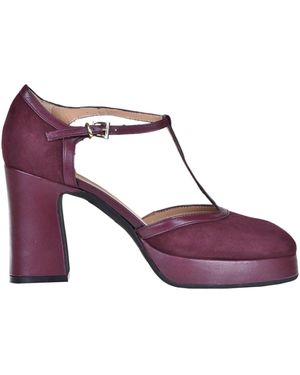 Festa Karola T-bar Pumps - Purple