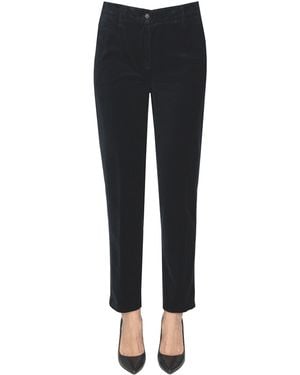 Aspesi Velvet Chino Pants - Black