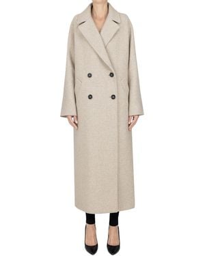 Cinzia Rocca Double-breasted Coat - Natural