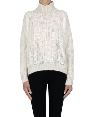 Peserico Pullover in maglia intrecciata - Bianco