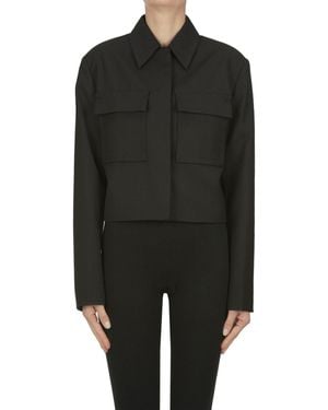 Anine Bing Dayton Cropped Blazer - Black