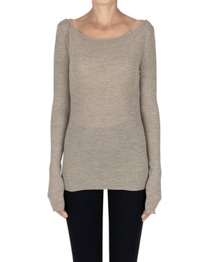 SKALL Ribbed Wool T-shirt - Natural