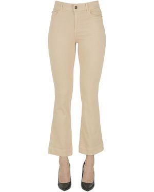 Nenette Flared Leg Jeans - Natural