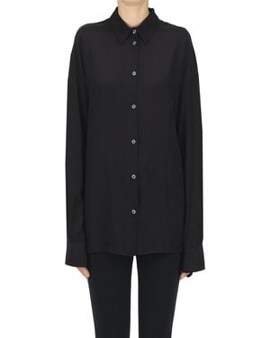 Liviana Conti Silk Crepè Shirt - Black