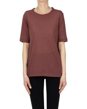 Massimo Alba Cotton And Silk T-shirt - Red