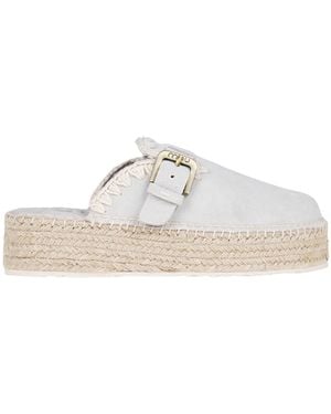 Mou Jute Mules - White
