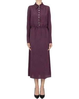 Antik Batik Melinda Silk Dress - Purple