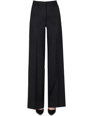 P.A.R.O.S.H. Satin Side Band Pants - Blue