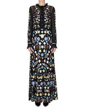 Antik Batik Abito lungo Ariani - Nero