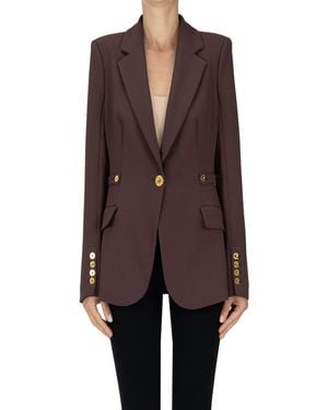 Elisabetta Franchi Slim Fit Balzer - Brown