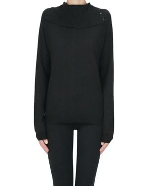Wild Cashmere Pullover dolcevita in seta e cashmere - Nero
