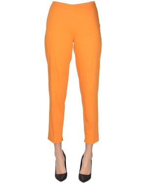 Clips More Cotton Cigarette Pants - Orange
