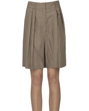 Rohe Shorts con pinces - Neutro