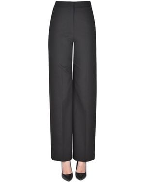 Theory Pantaloni gamba ampia dritta - Nero