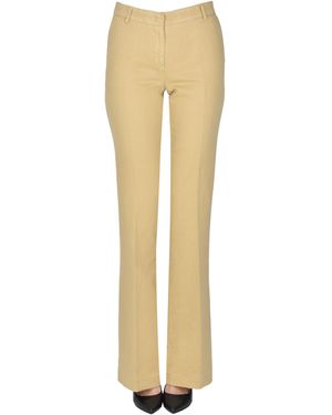 Kiltie Pantaloni in cotone e lino - Neutro