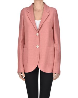 Harris Wharf London Blazer in lino e cotone - Rosa