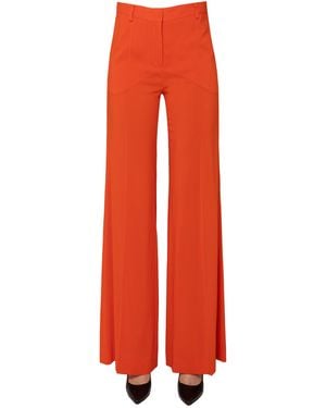 Alberto Biani Crepè Wide Leg Pants - Red
