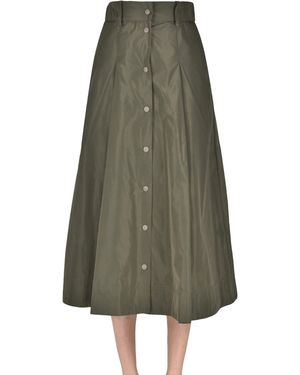 Aspesi Techno Fabric Skirt - Green