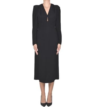 IRO Draped Crepè Dress - Black