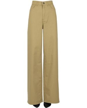 Vanessa Bruno Pantaloni 5 tasche ampi - Neutro