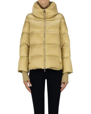 Add Quilted Short Down Jacket - Metallic