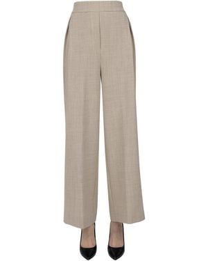 Kiltie Pantaloni ampi in lana - Bianco