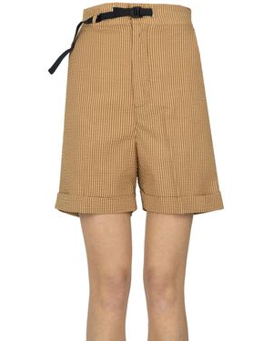 White Sand Shorts in seersucker a righe - Neutro