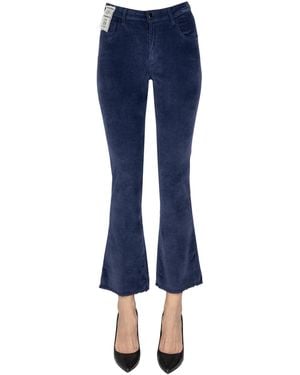 Re-hash Pantaloni 5 tasche Monica in velluto - Blu
