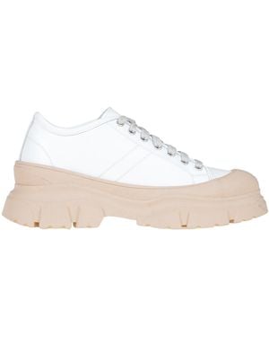 Sofie D'Hoore Sneakers in pelle con maxi suola - Bianco