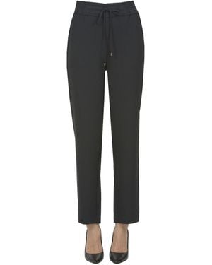 Nenette Elasticated Waistband Pants - Black