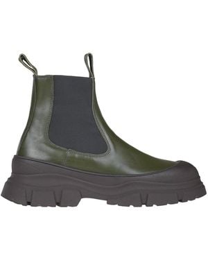 Sofie D'Hoore Leather Beatles Ankle Boots - Black