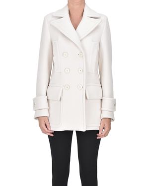 The Seafarer Wool Caban - White