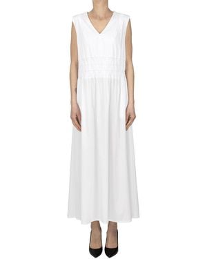 D.exterior Cotton Dress - White