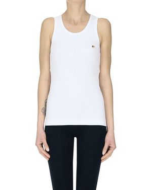 Fiorucci Ribbed Tank Top - White