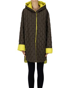 Whyci Reversible Parka Style Down Jacket - Black