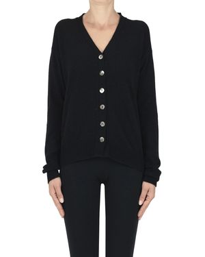 Aragona Cardigan in cashmere - Nero