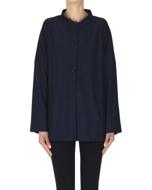 Cristina Bonfanti Wool Cloth Jacket - Blue