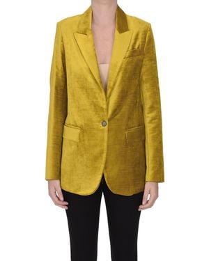 Forte Forte Blazer in velluto - Giallo