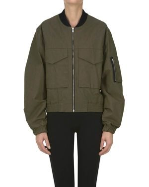 Grifoni Bomber in cotone - Verde