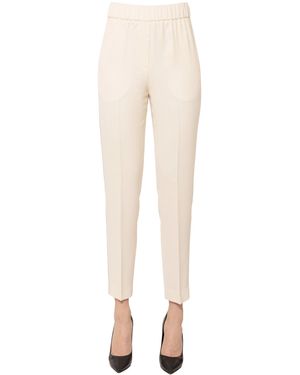 Peserico Viscose Crepè Pants - Natural