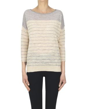 Bellerose Lurex Stripes Pullover - Natural