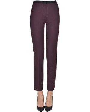 TAWATA Wool Blend Pants - Purple