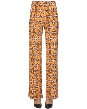 Maliparmi Printed Jersey Pants - Orange