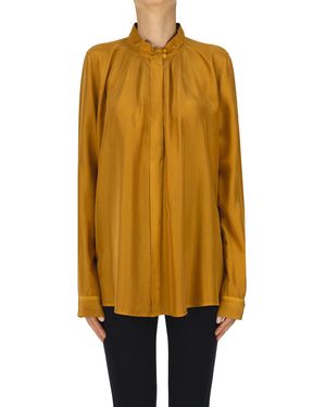 forte_forte Satin Blouse - Yellow
