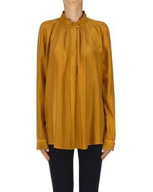 forte_forte Blusa in seta - Giallo