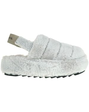 Macarena Sopie Eco-fur Slides - White